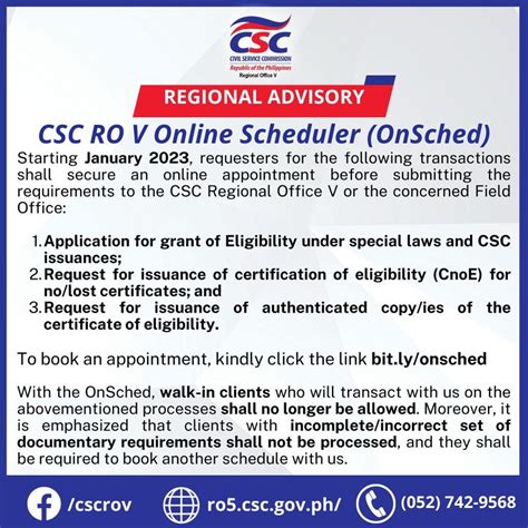 csc lucena online appointment|CSC RO V Online Scheduler (OnSched) .